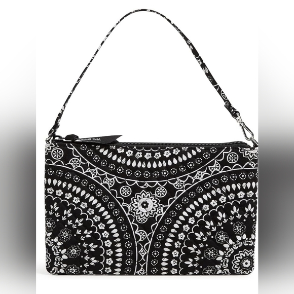 Vera Bradley Handbags - Vera Bradley RFID Convertible Wristlet, Pattern is Black Bandana Medallio